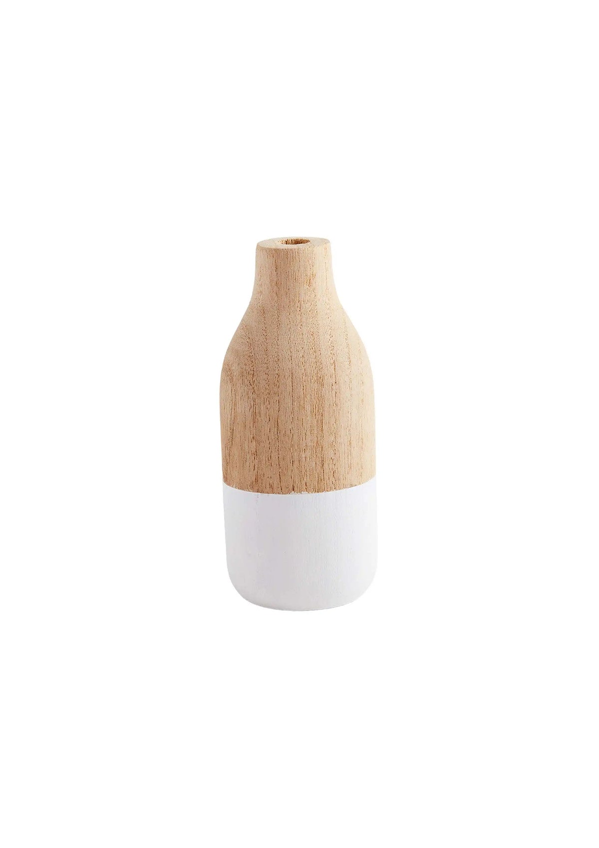 Medium Paulownia Wood Bud Vase -Mud Pie- Ruby Jane-