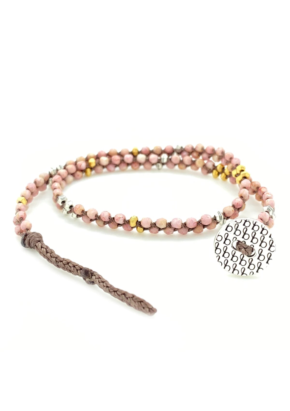 Meridian Wrap Bracelet Pink -Bronwen- Ruby Jane-