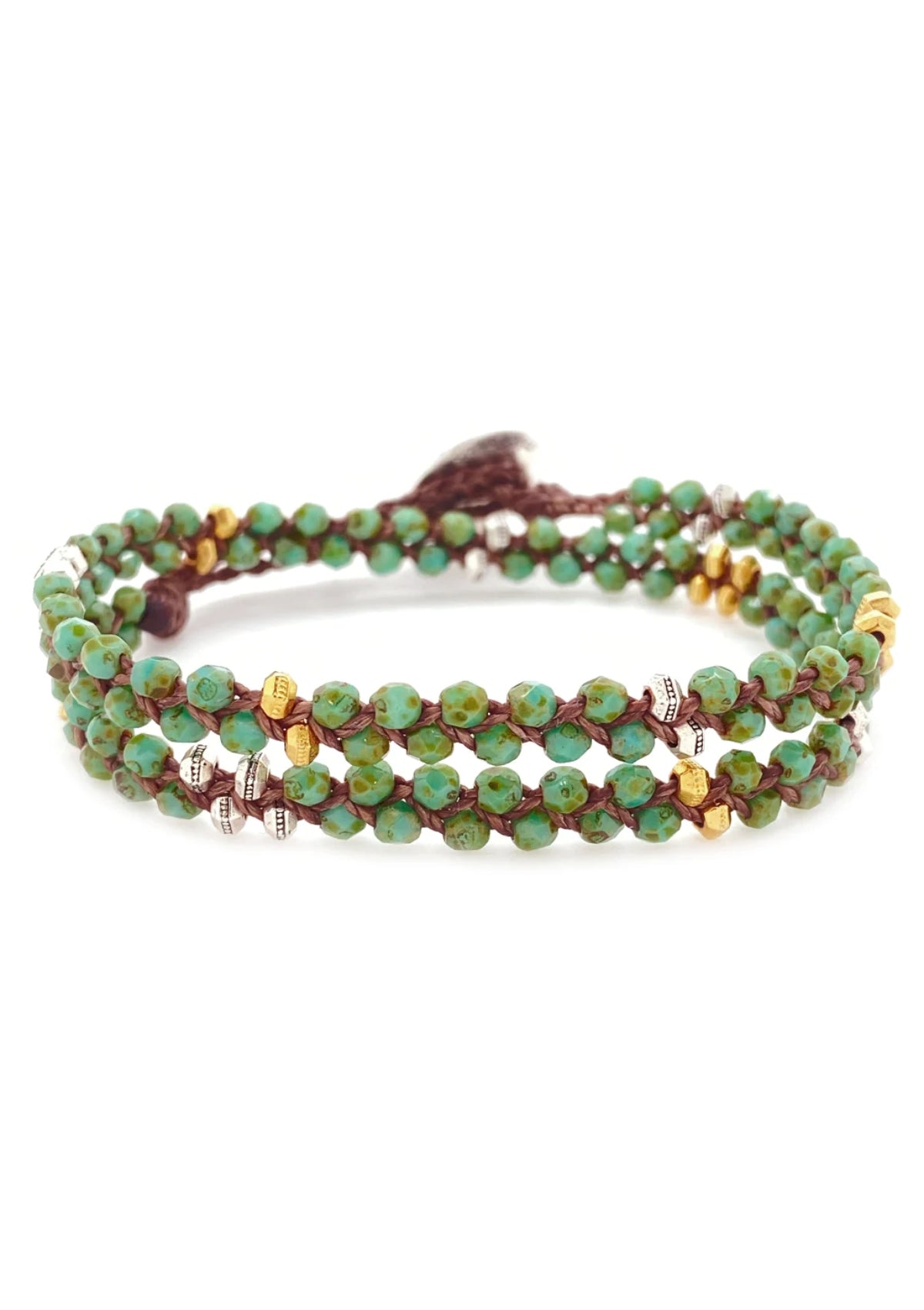 Meridian Wrap Bracelet Turquoise Picasso -Bronwen- Ruby Jane-