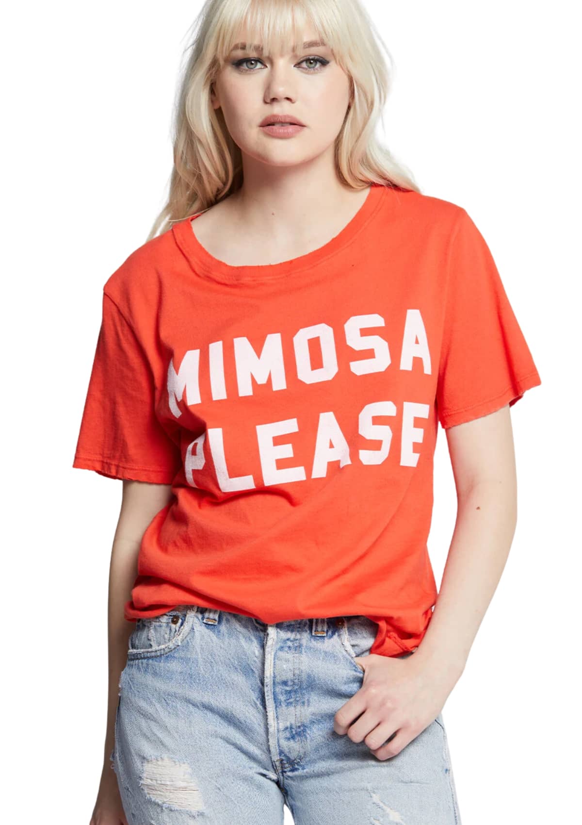 Mimosa Please Boyfriend Tee -Recycled Karma- Ruby Jane-