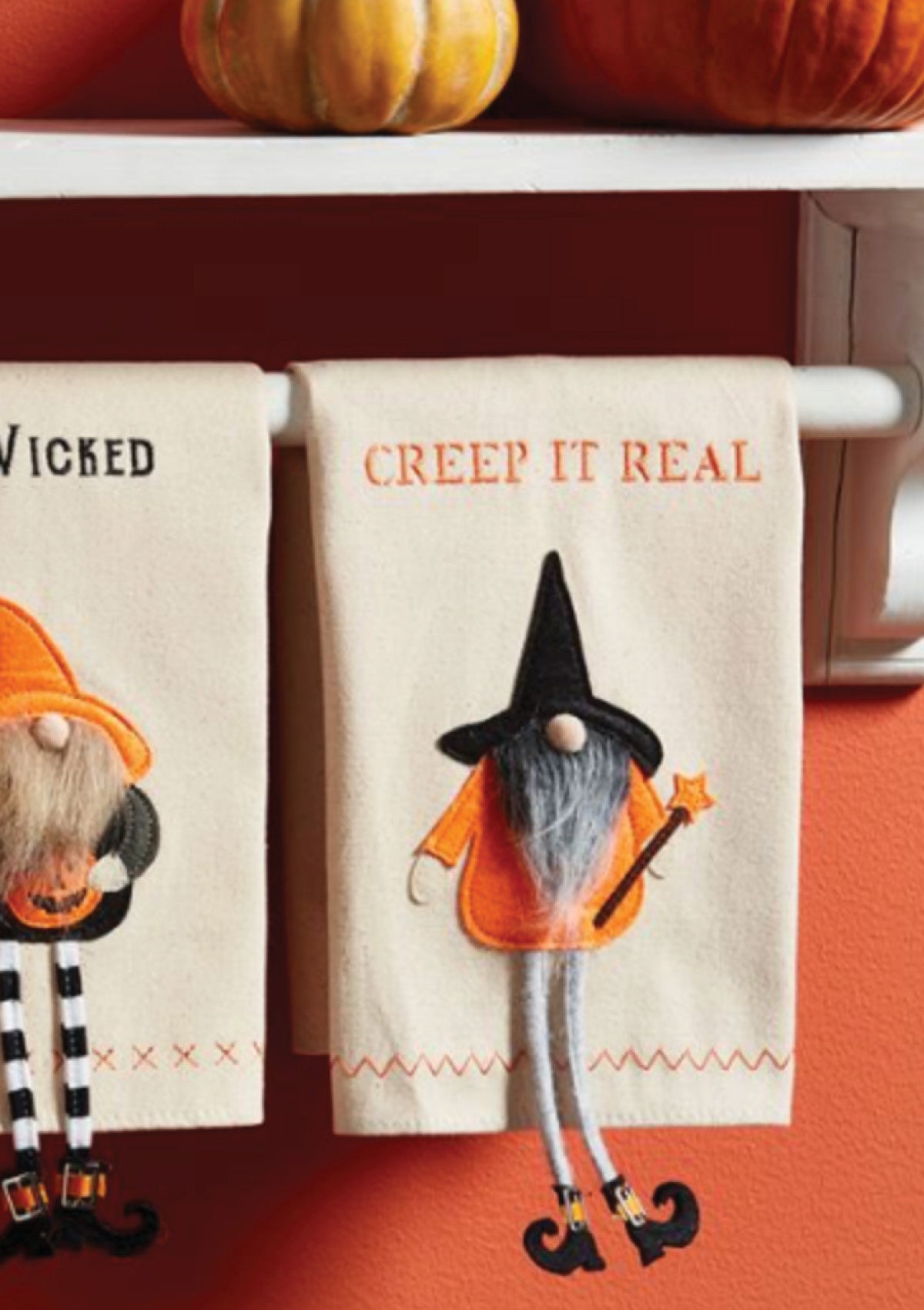 'Creep It Real' Gnome Witch Hand Towel