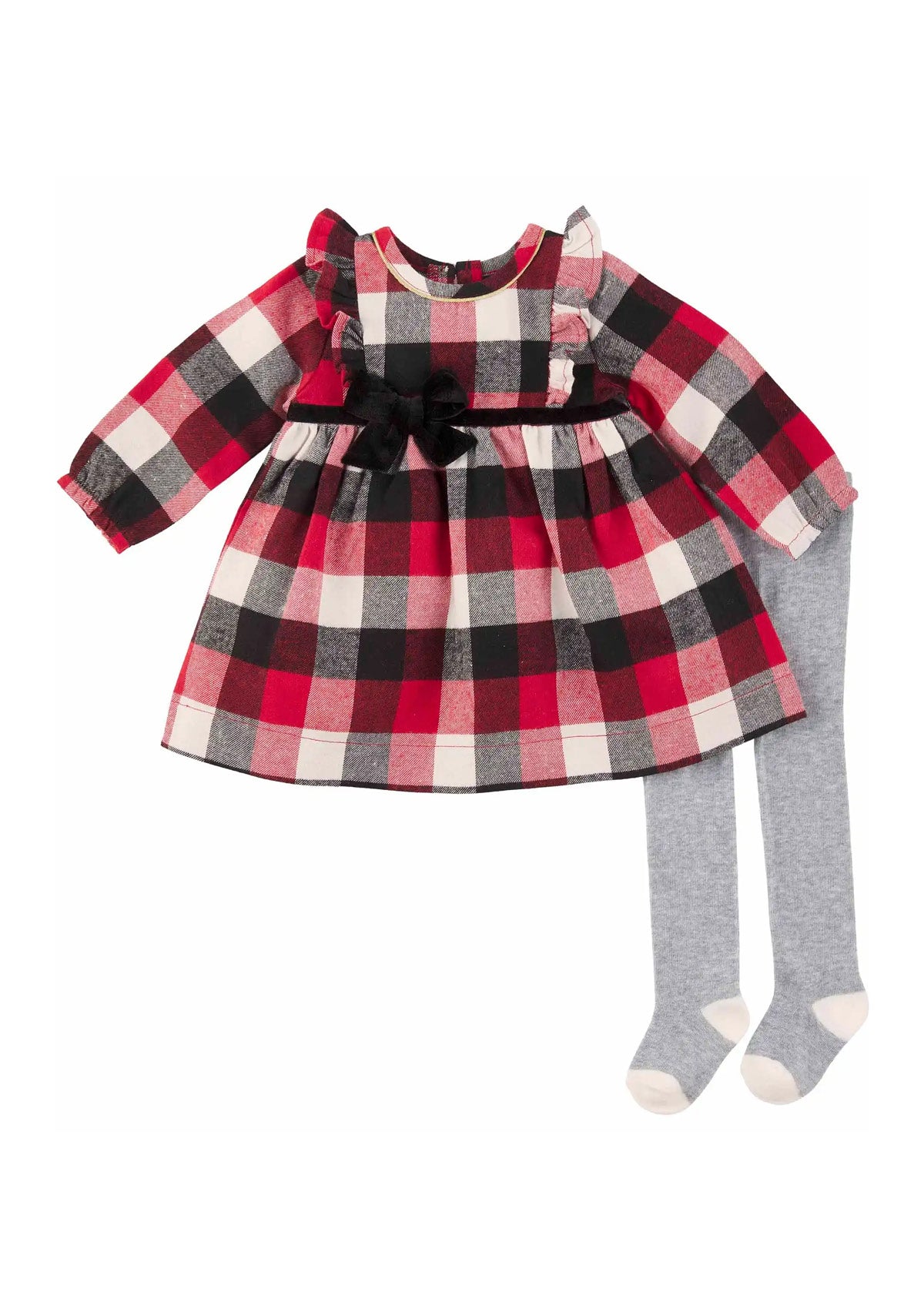 Infant Buffalo Check Dress and Tights