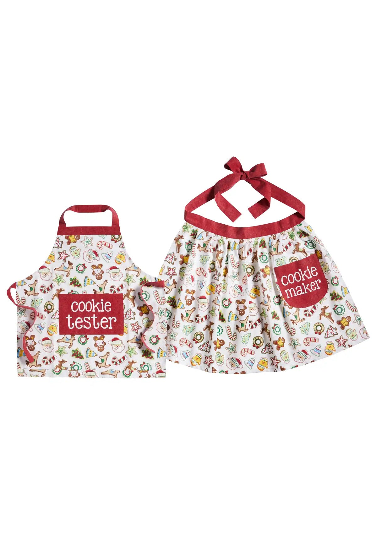 'Cookie Maker' & 'Cookie Tester' Christmas Aprons