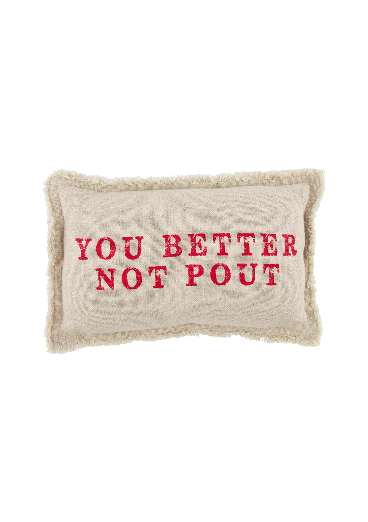 'You Better Not Pout' Throw Pillow