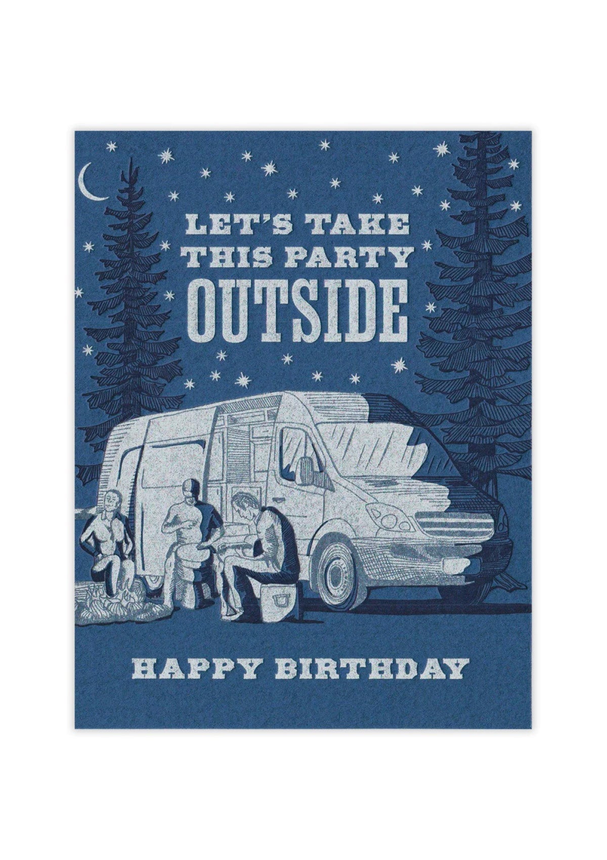 Party Outside Birthday Card -Waterknot- Ruby Jane-