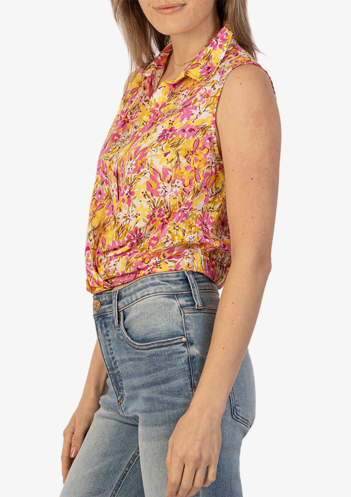 Renata Sleeveless Top with Front Twist -Swat Fame KUT ONLY -NO See Thru Soul- Ruby Jane-