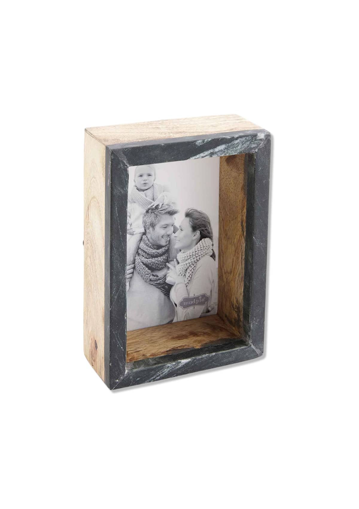 Small Black Marble Block Frame -Mud Pie / One Coas- Ruby Jane-