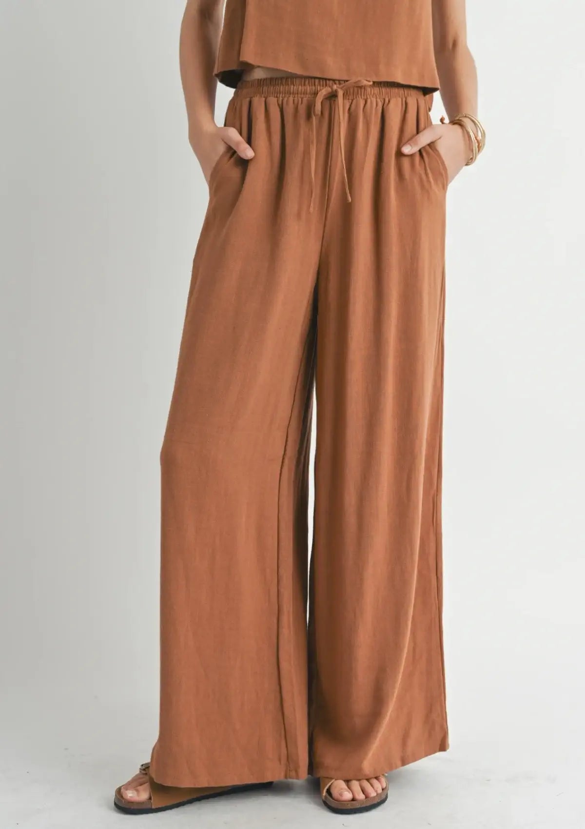 Fashion clothing brown pants at Ruby Jane & valleygirl boutique.