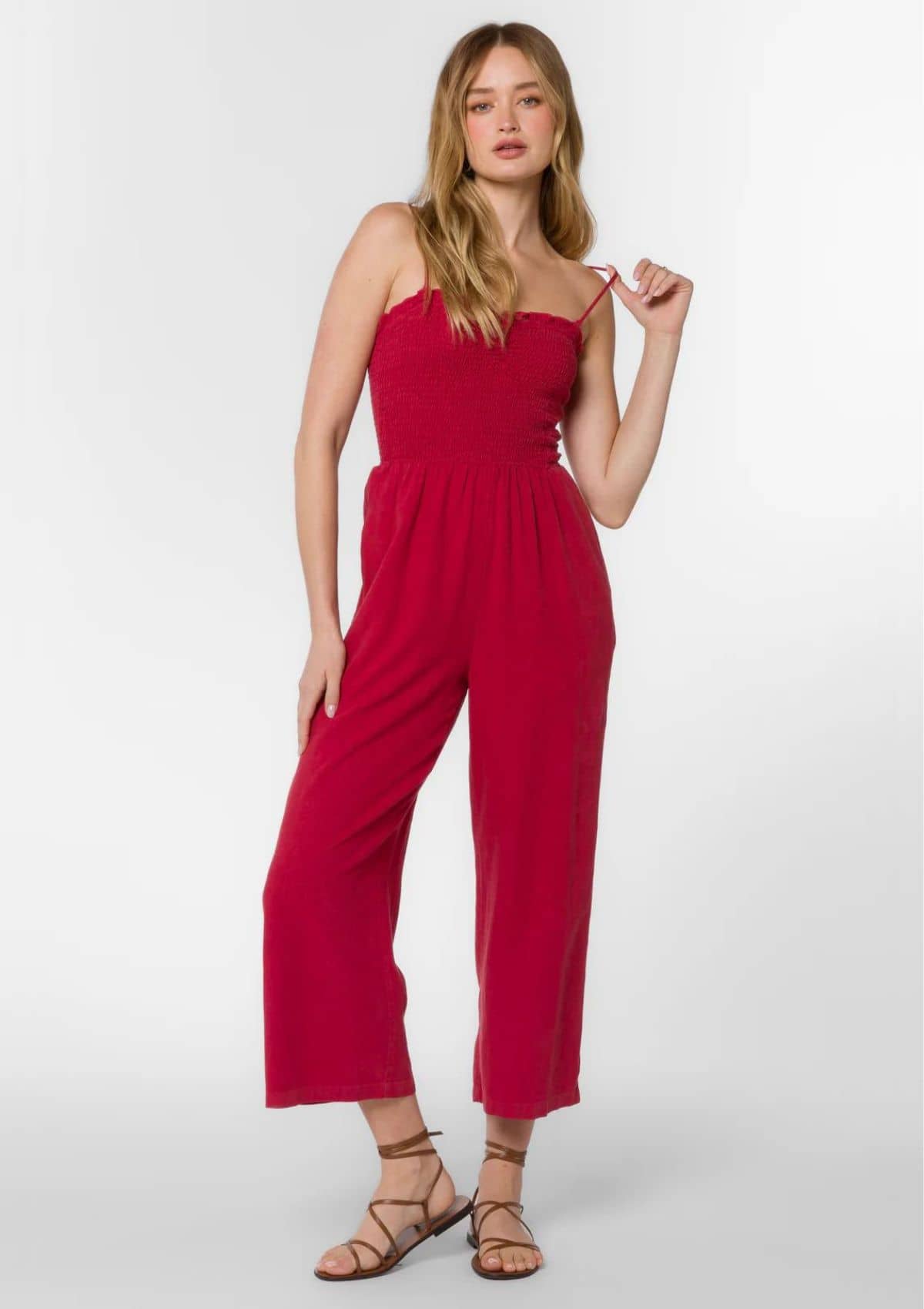 Tasha Jumpsuit Red Salsa RubyJane Valleygirl