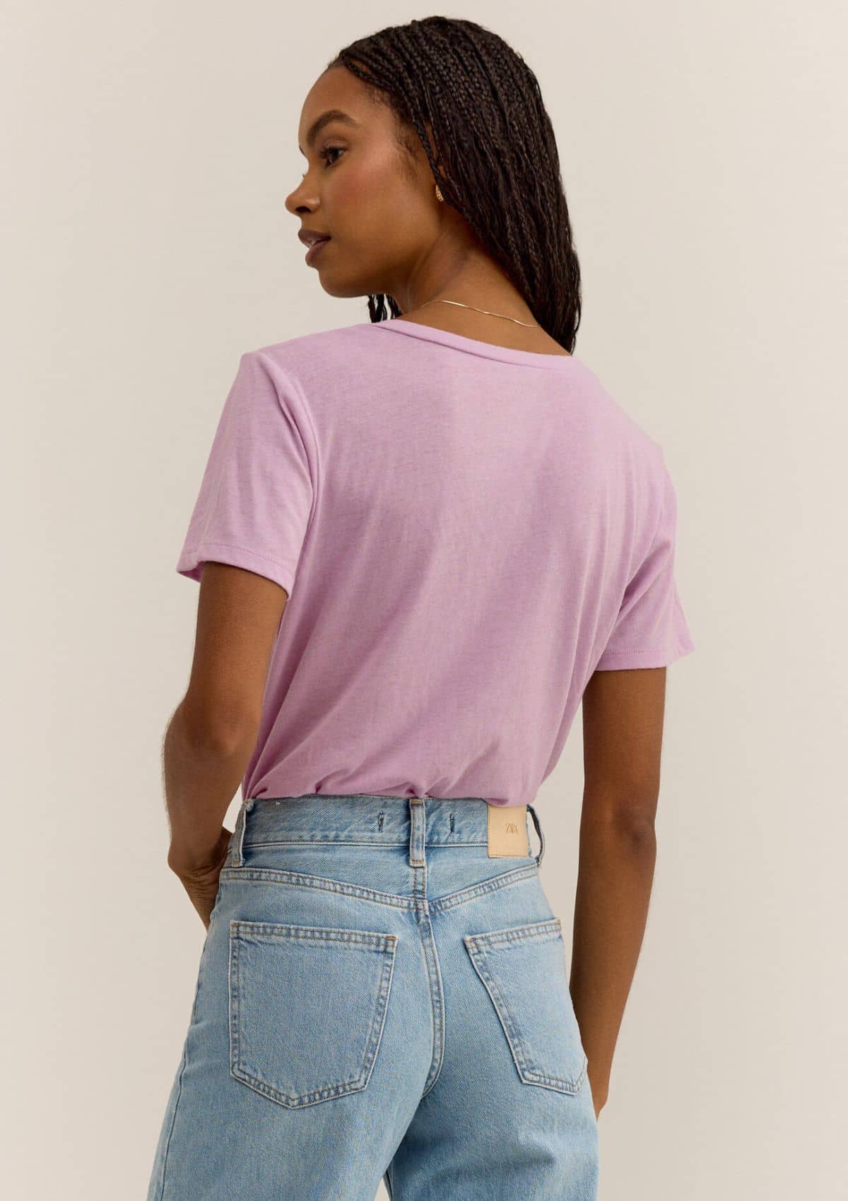 The Pocket Tee - Washed Orchid -Z SUPPLY- Ruby Jane-