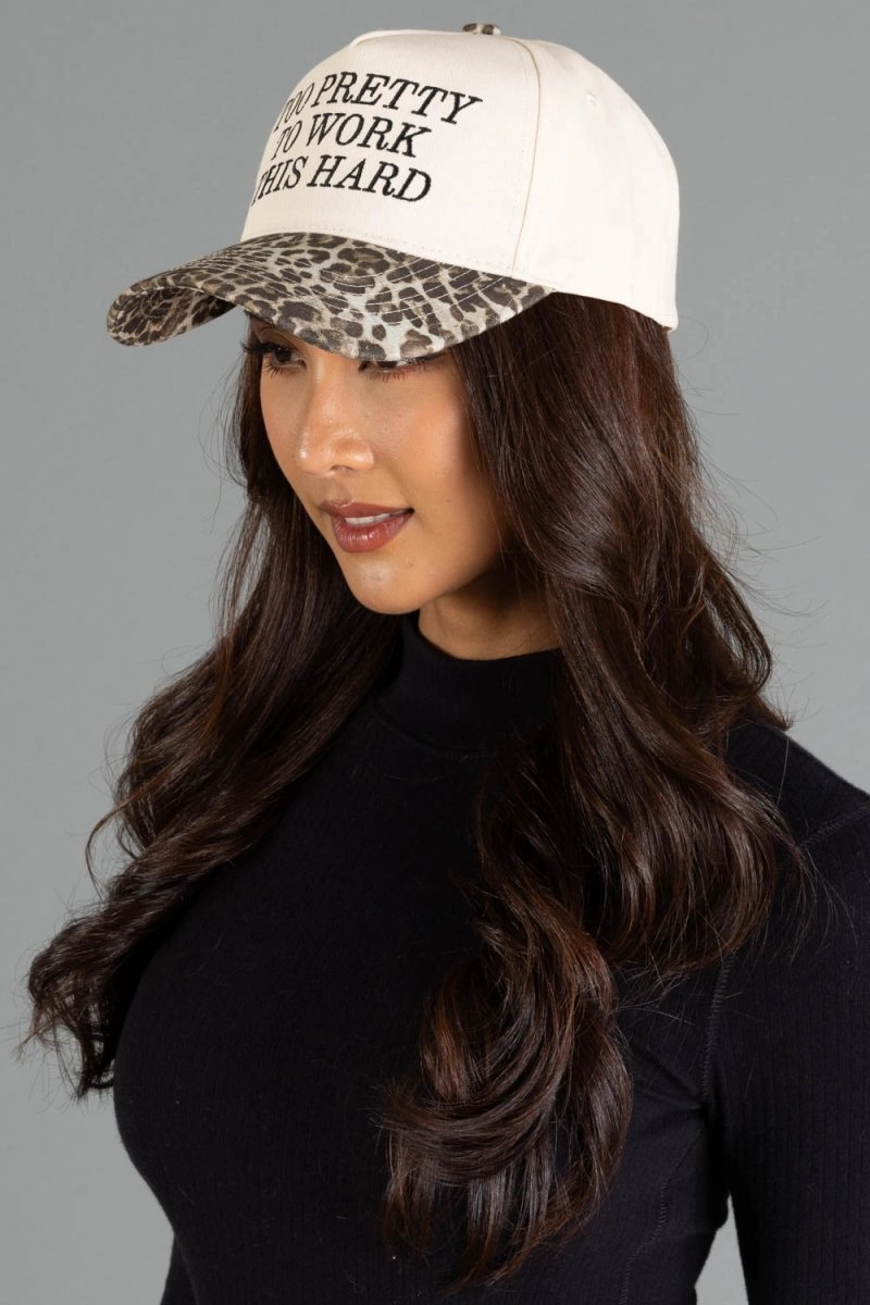 animal print-bachelorette-baseball hat-Ruby Jane & Valleygirl Boutique.
