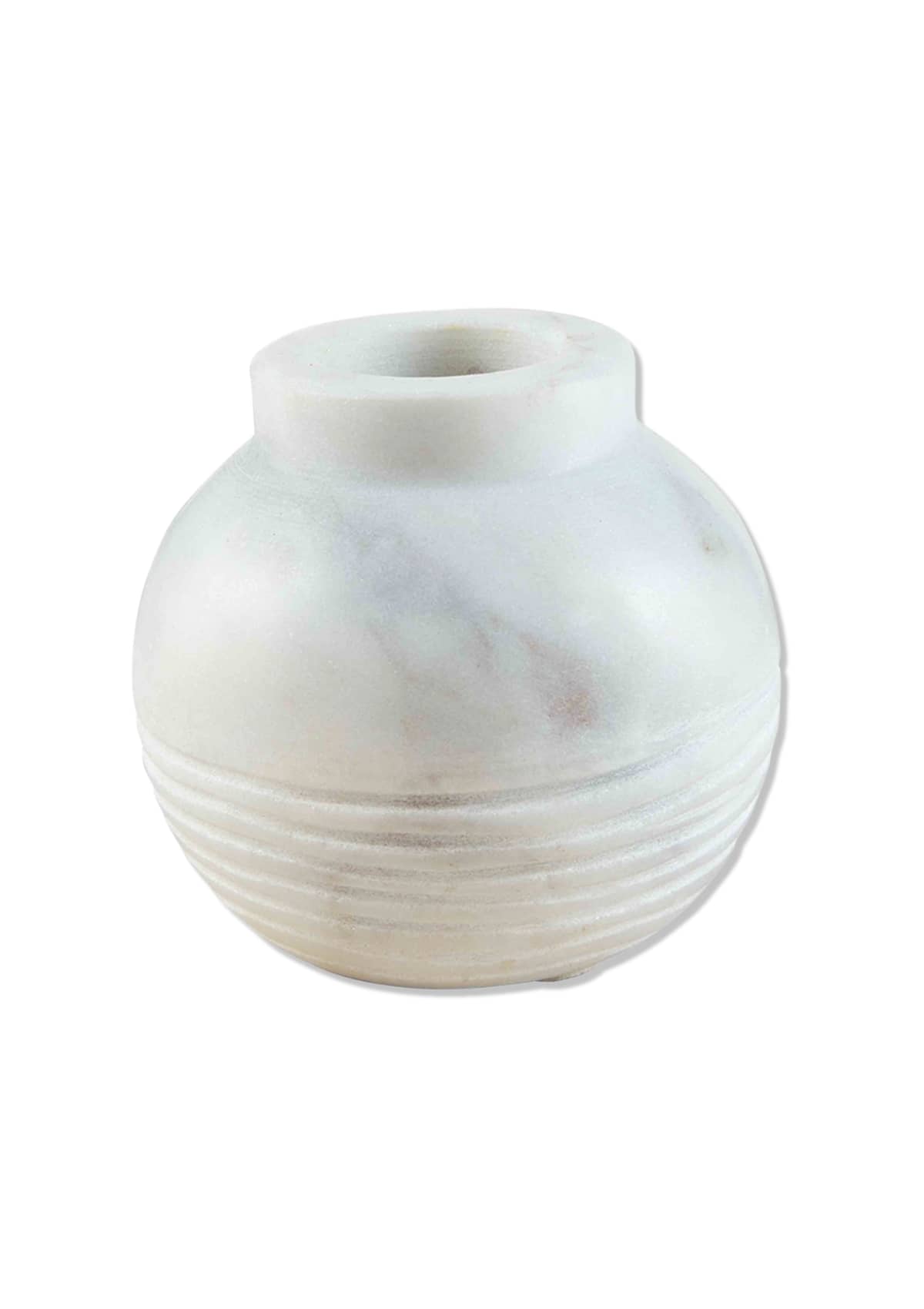 Vertical Stripe Marble Vase -Mud Pie / One Coas- Ruby Jane-
