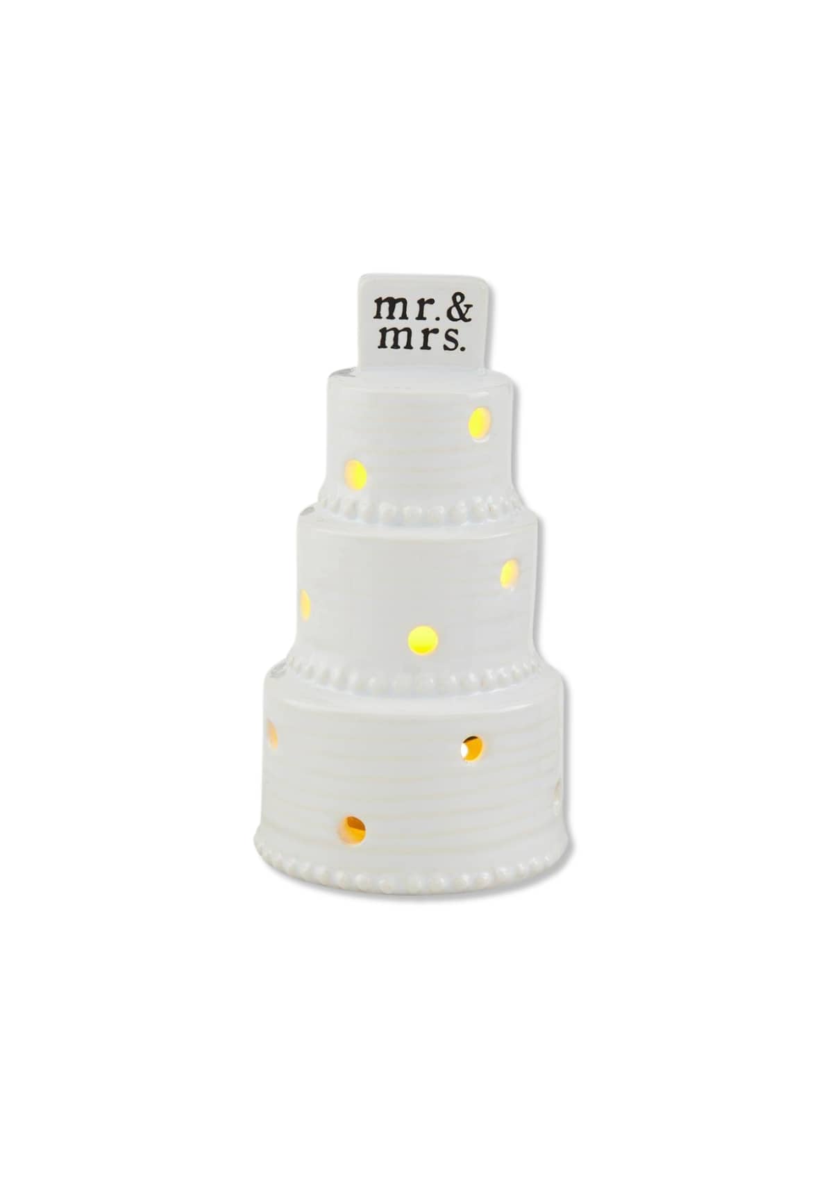 Wedding Cake Light Up Sitter -Mud Pie / One Coas- Ruby Jane-