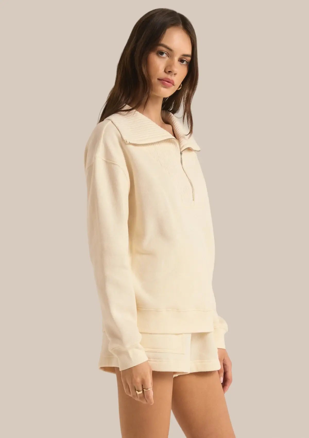 Sonata Fleece Sweatshirt - Sea Salt