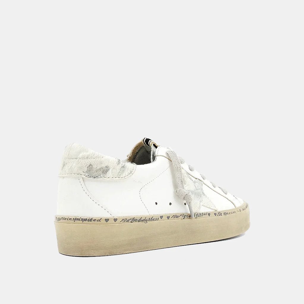 White Pony Pixie Low Cut Sneakers with Silver Star on Side -Shu Shop- Ruby Jane-
