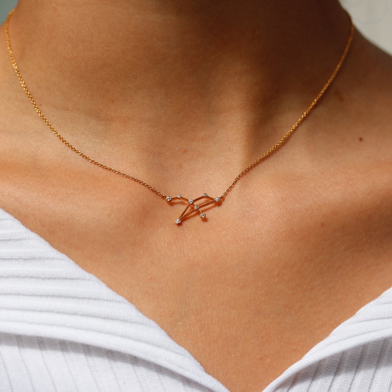 Zodiac Constellation Necklace - Gemini -TAI Jewelry- Ruby Jane-