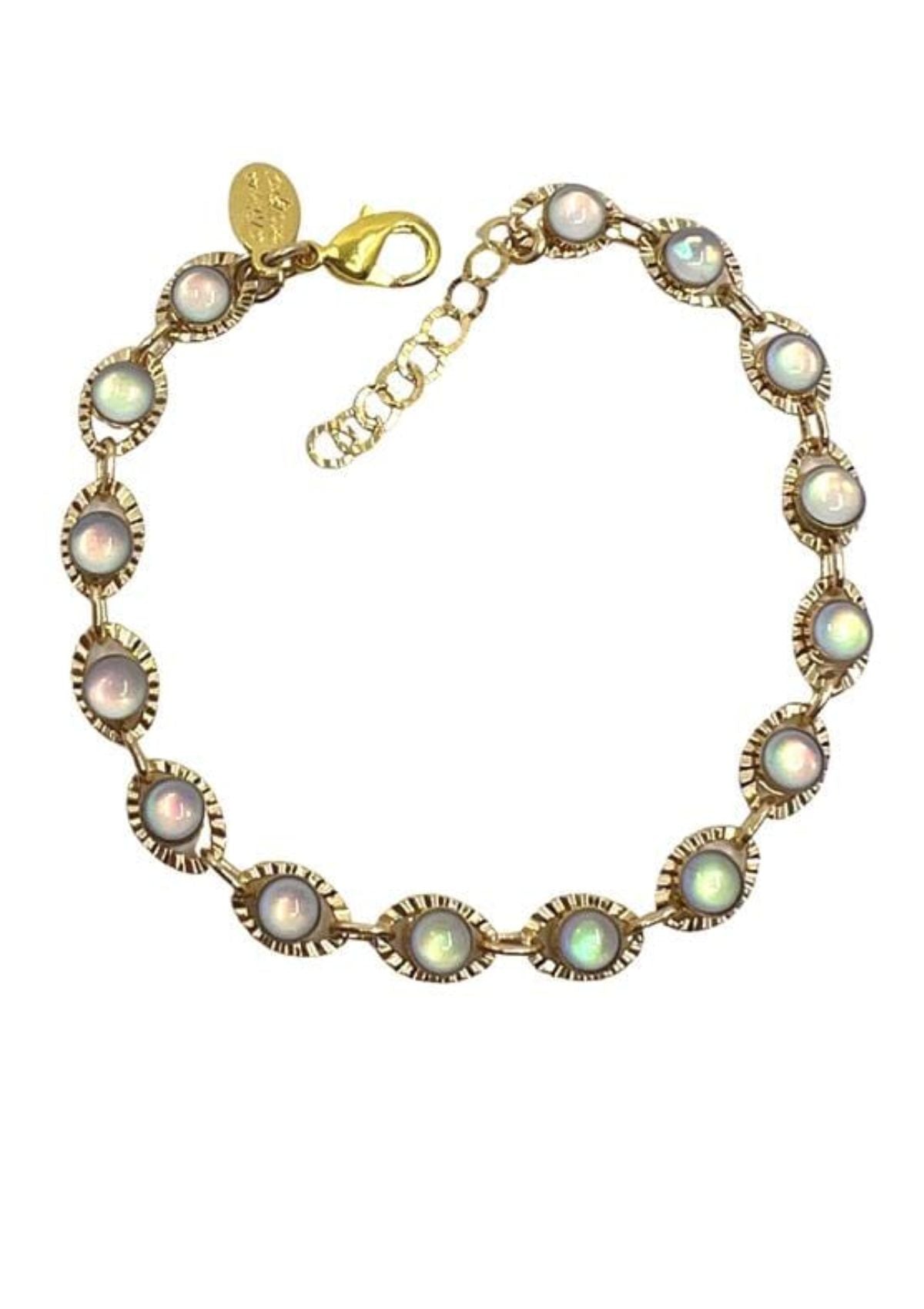 Gold Opalite Chain Bracelet