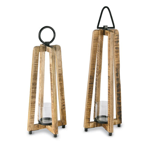Short Open-Air Wooden Lantern