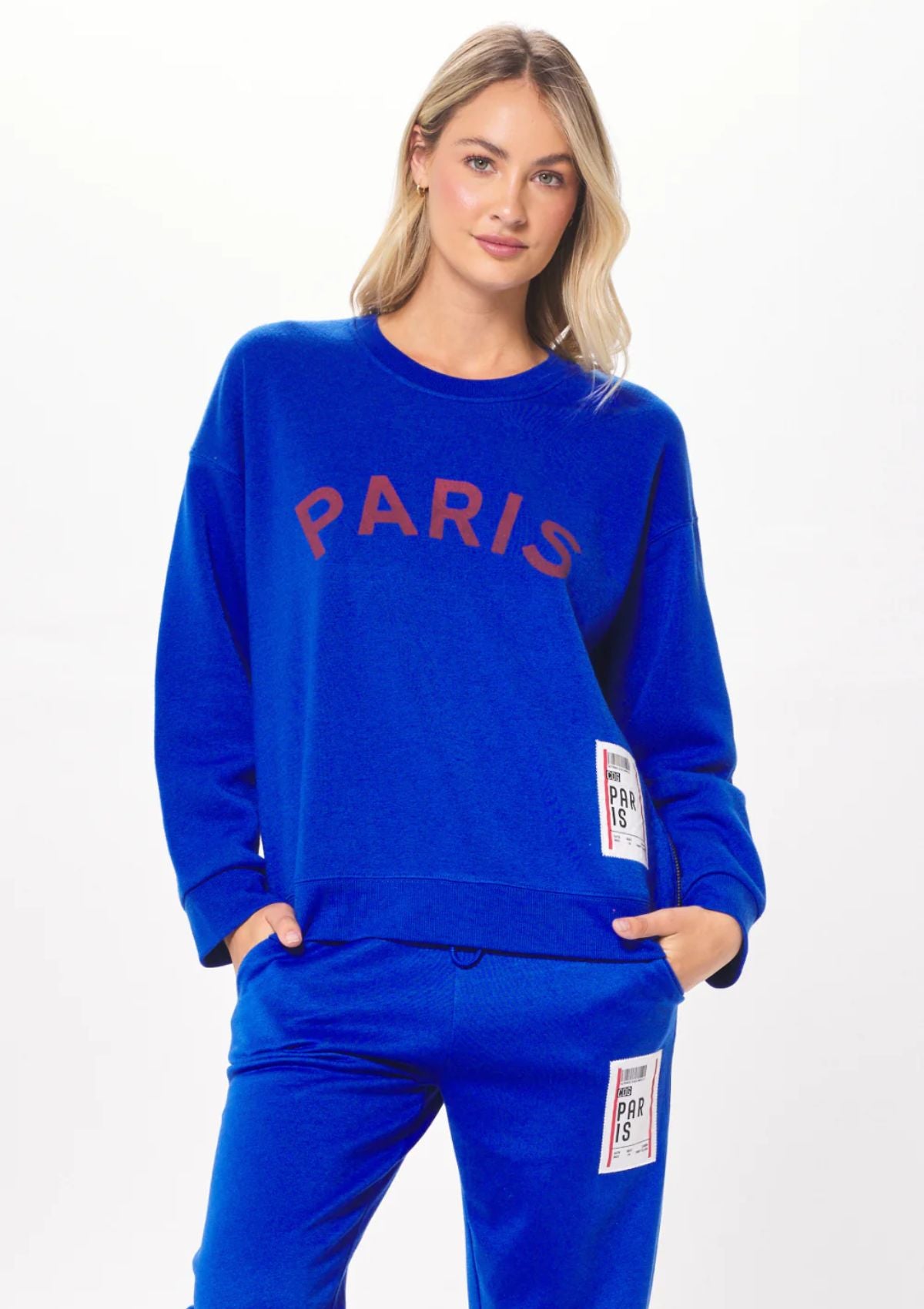 Paris Boarding Pass Crewneck Sweater