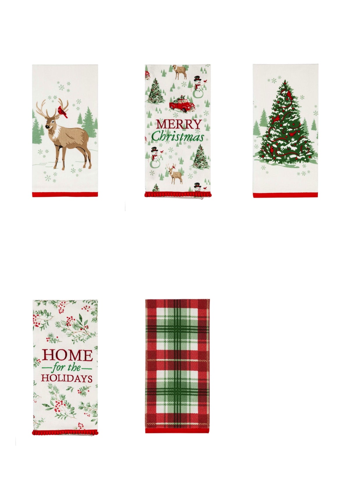 Christmas Heritage Tea Towel Set