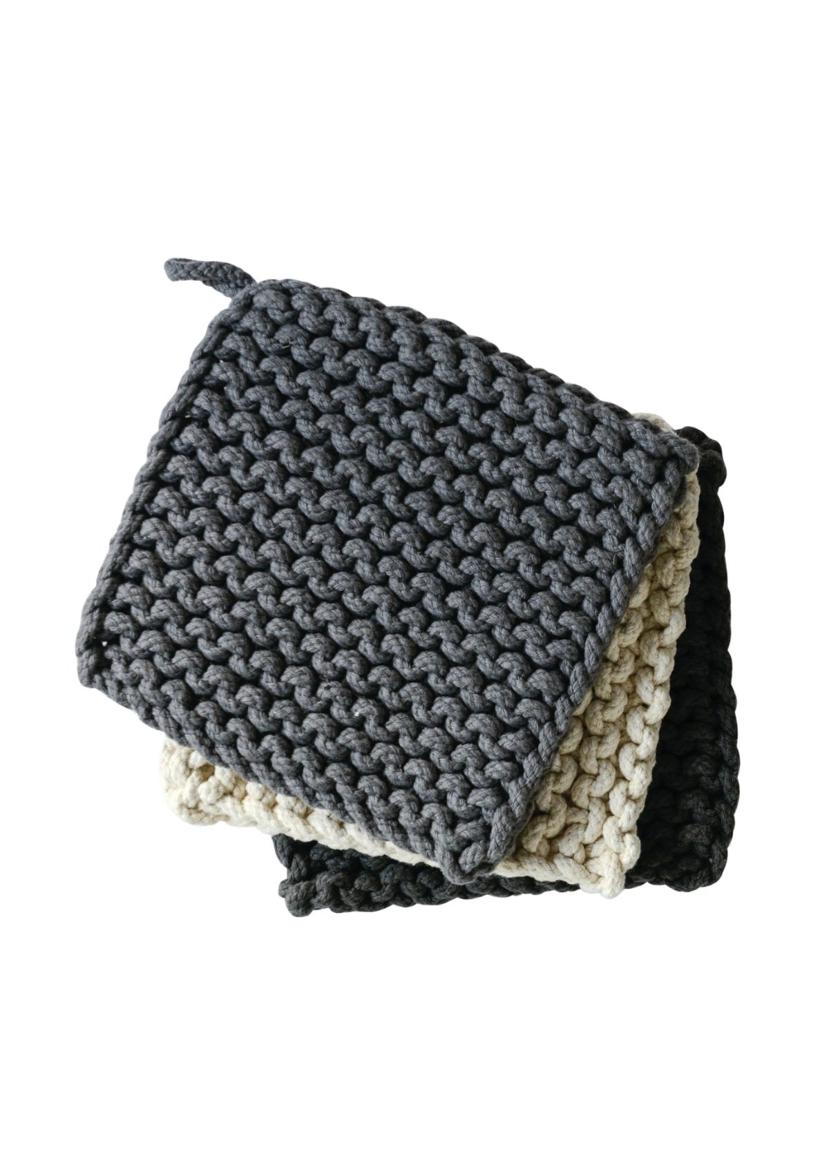 8" Square Crocheted Cotton Pot Holder