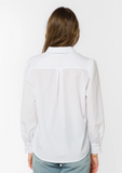 Allora Long Puff Sleeve Button Down Top