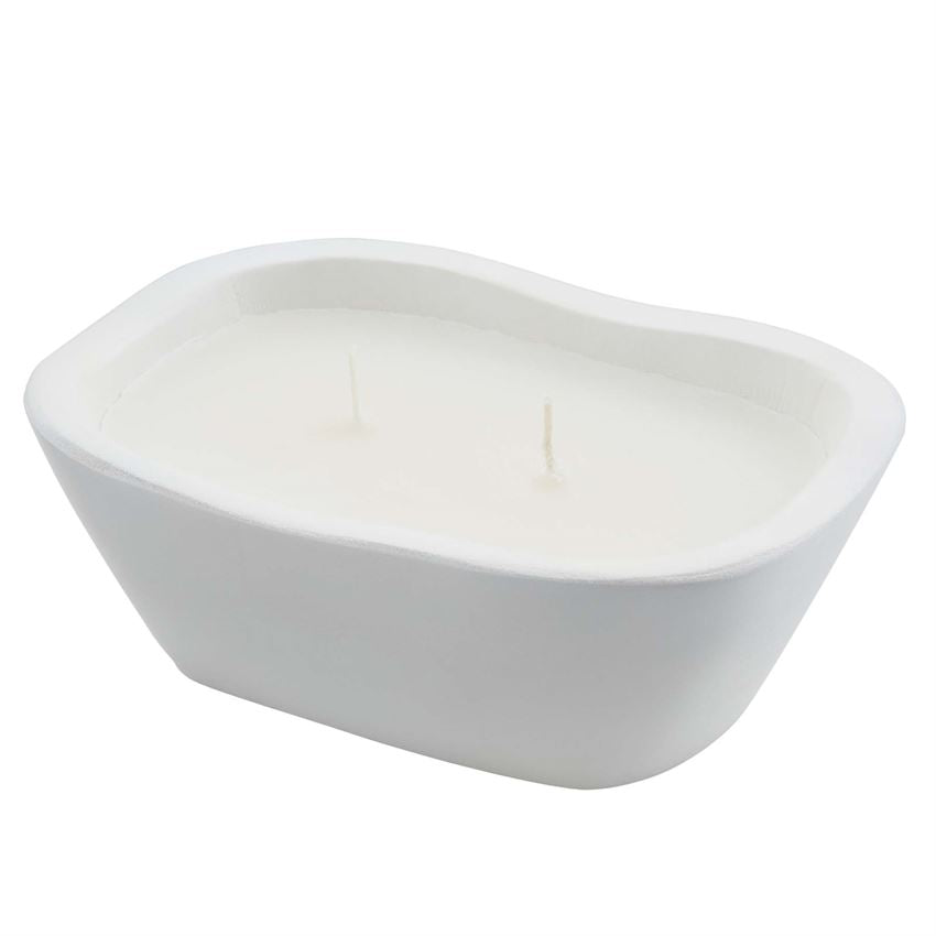 Small White Petite Bowl Candle