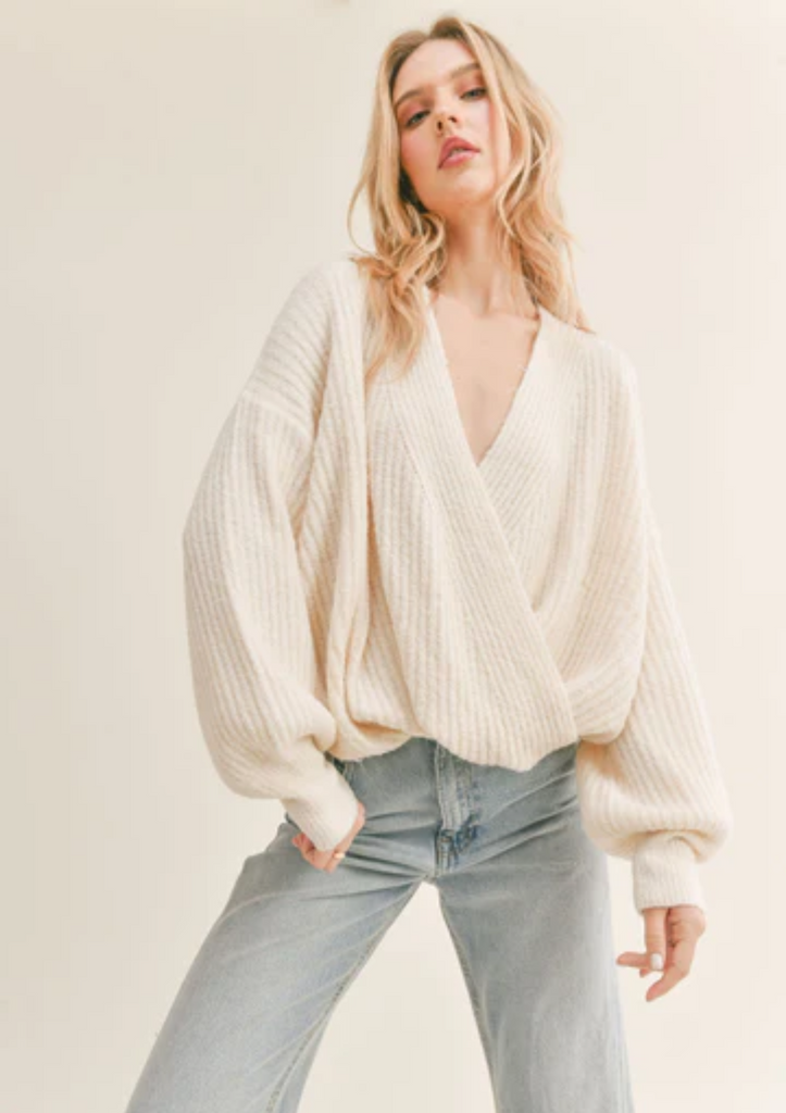 Kittie Surplice Sweater