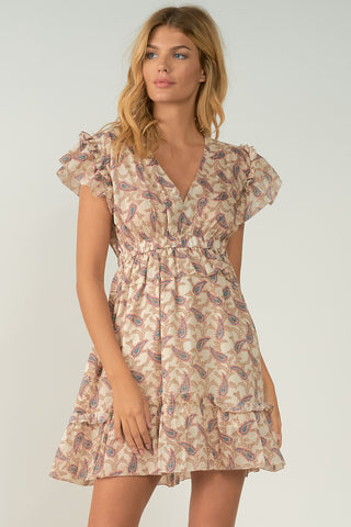 Voile Paisley Print Dress